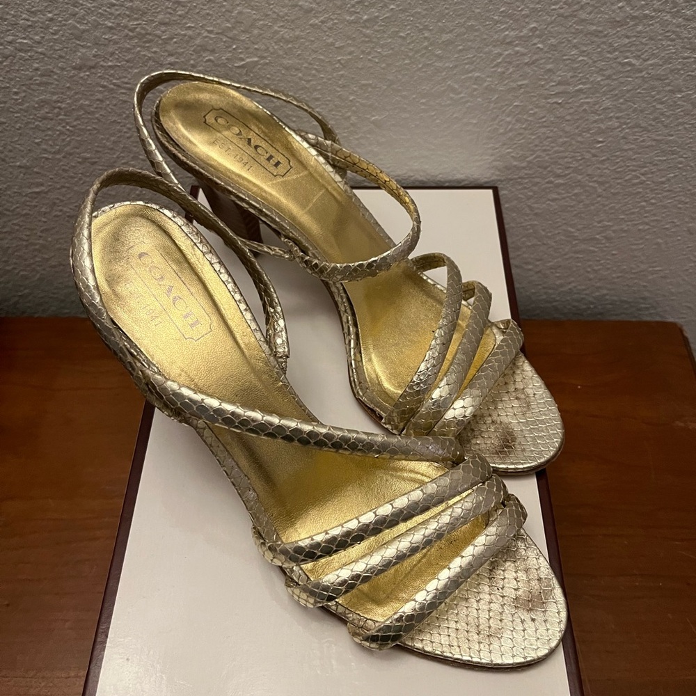 Coach Beatriz Printed Python Shoe. Size 8.5. Only worn a few times.